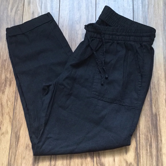 Lccc sign up Old navy mid rise linen blend cropped pants